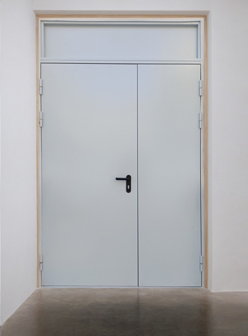 Полуторная дверь с фрамугой