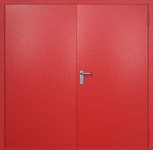 Двупольная противопожарная дверь ei60 RAL 3000 Двупольная противопожарная дверь ei60 RAL 3000