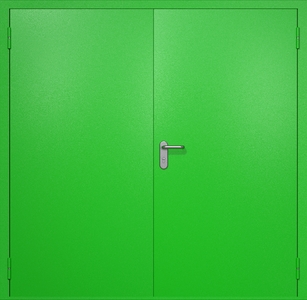 Двупольная противопожарная дверь ei60 RAL 6038