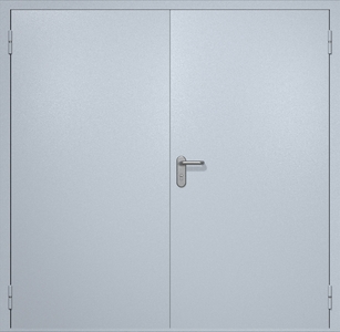 Двупольная противопожарная дверь ei60 RAL 7035