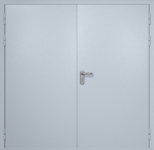 Двупольная противопожарная дверь eis60 RAL 7035