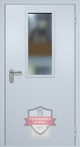 Однопольная противопожарная дверь ei60 RAL 7035 с узким стеклопакетом (стыковочный узел 1 шт) Однопольная противопожарная дверь ei60 RAL 7035 с узким стеклопакетом (стыковочный узел 1 шт)