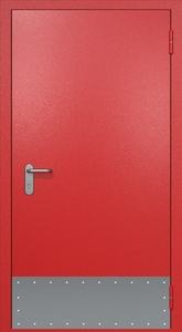 Однопольная противопожарная дверь ei60 RAL 3000 (узкий отбойник 2 шт)