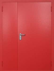 Полуторная противопожарная дверь ei60 RAL 3000 Полуторная противопожарная дверь ei60 RAL 3000