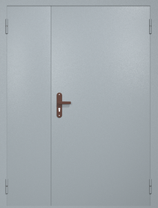 Полуторная техническая дверь RAL 7040 Полуторная техническая дверь RAL 7040