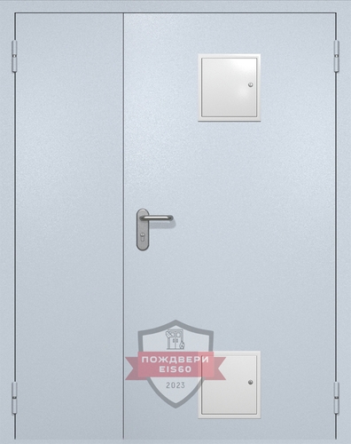 Полуторная противопожарная дверь ei60 RAL 7035 (стыковочный узел 2 шт) Полуторная противопожарная дверь ei60 RAL 7035 (стыковочный узел 2 шт)