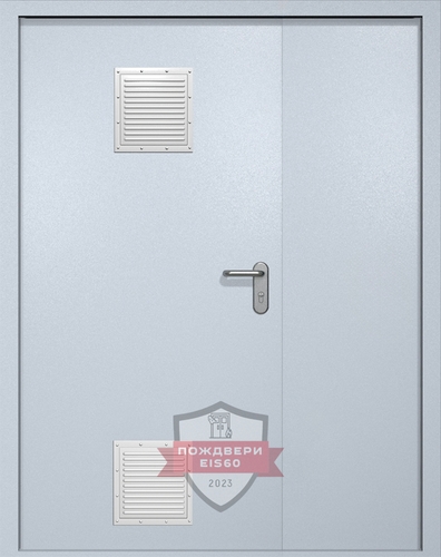 Полуторная противопожарная дверь ei60 RAL 7035 (стыковочный узел 2 шт) Полуторная противопожарная дверь ei60 RAL 7035 (стыковочный узел 2 шт)