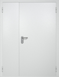 Полуторная противопожарная дверь ei60 RAL 9003 Полуторная противопожарная дверь ei60 RAL 9003