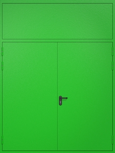 Противопожарные ворота ei60 RAL 6038 с верхней вставкой Противопожарные ворота ei60 RAL 6038 с верхней вставкой